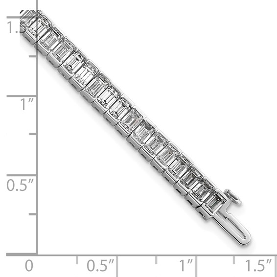 Gold Lab Grown Diamond Emerald Tennis Bracelets