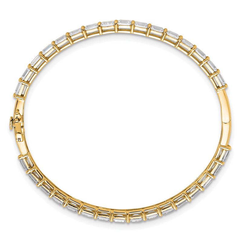True Origin 14k 7 5/8 carat Lab Grown Diamond VS+ F+ 7.5 inch Bangle