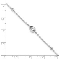 True Origin 14K White Gold 0.38 Carat Lab Grown Diamond VS+ F+ Bracelet with 1 in Extension Complete, 6.5" view 5