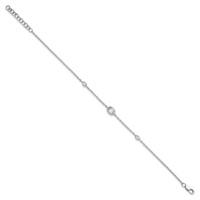 True Origin 14K White Gold 0.38 Carat Lab Grown Diamond VS+ F+ Bracelet with 1 in Extension Complete, 6.5" view 2