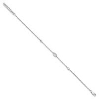 True Origin 14K White Gold 0.50 Carat Lab Grown Diamond VS+ F+ Bracelet with 1 in Extension Complete, 6.5" view 2