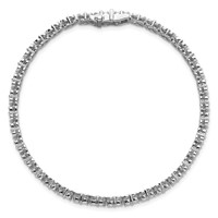 Sterling Silver Rhodium-Plated 2 Carat Lab Grown Diamond VS SI+ G+ Complete Fashion Tennis Bracelet view 4