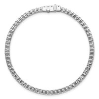 14K White Gold 6ct Lab Grown Diamond VS SI+ G+ Tennis Bracelet view 4