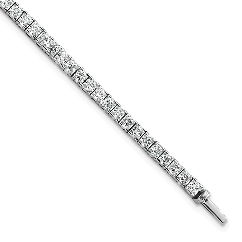 14K White Gold 6ct Lab Grown Diamond VS SI+ G+ Tennis Bracelet