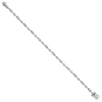 14K White Gold 2.20ct Lab Grown Diamond VS+ F+ Fancy Complete Bracelet view 2