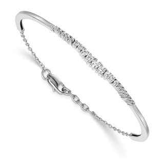 Graduated Diamond Bangle Bracelets