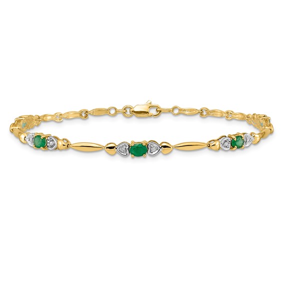 Gold Diamond & Gemstone Bracelets