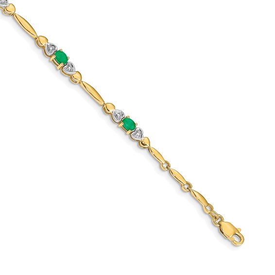 Gold Diamond & Gemstone Bracelets