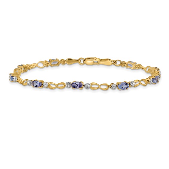 Gold Diamond & Gemstone Bracelets