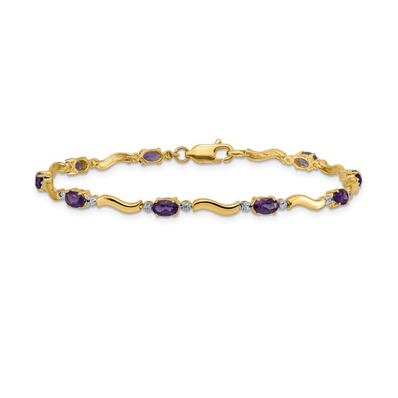 Gold Diamond & Gemstone Bracelets