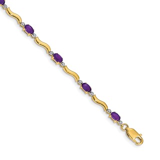 Gold Diamond & Gemstone Bracelets