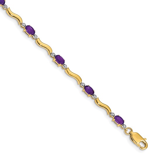 Gold Diamond & Gemstone Bracelets