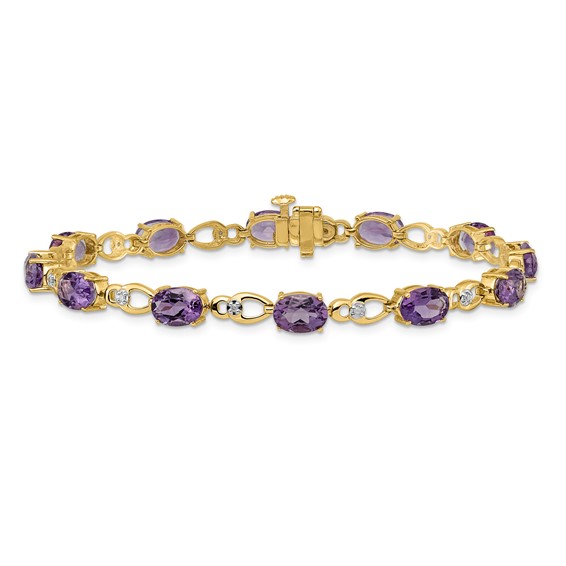 Gold Diamond & Gemstone Bracelets