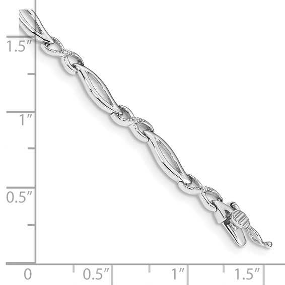 Diamond Infinity Link Bracelets