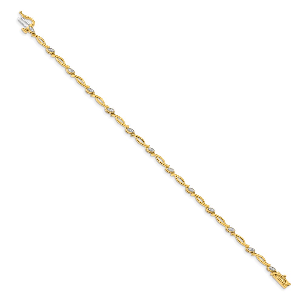 10k Diamond Bracelet (BM4606-013-1YA)