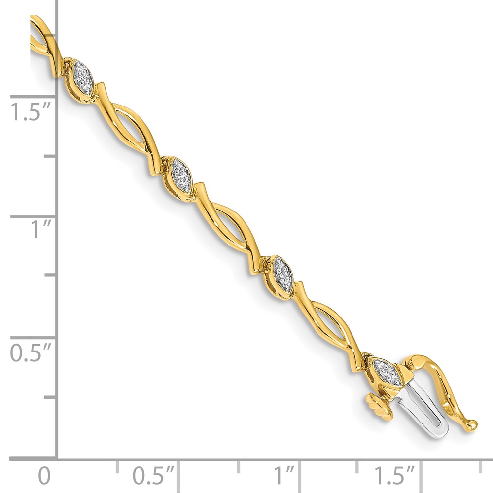 10k Diamond Bracelet (BM4606-013-1YA)