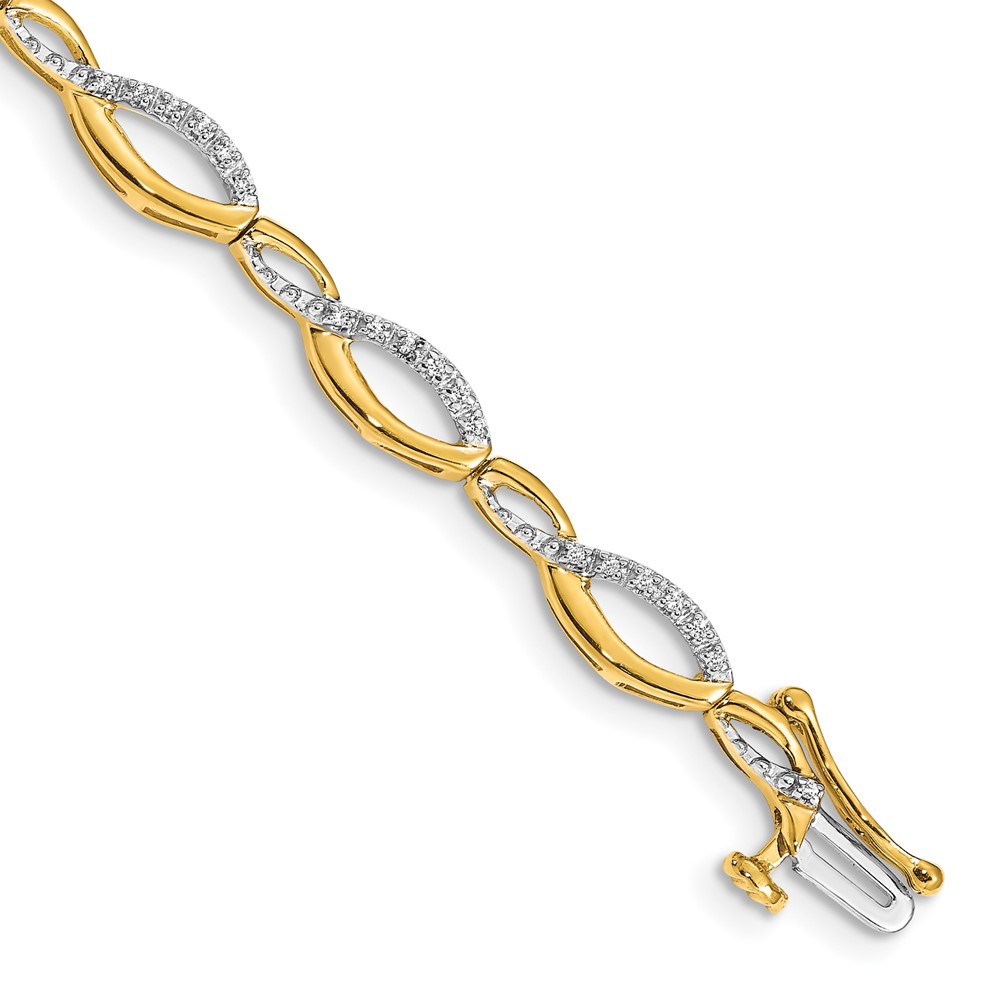 10k Diamond Bracelet (BM4635-025-1YA)