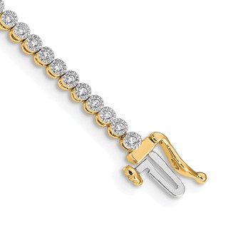 14k Rose Gold Tennis Bracelet Mounting Only