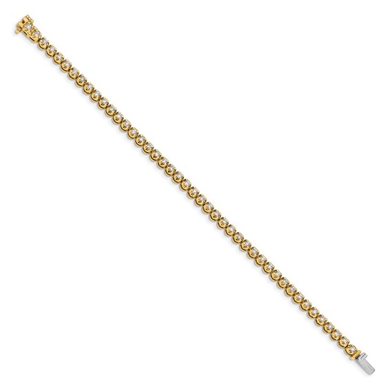 14k Yellow Gold Diamond Bracelet