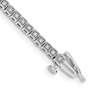 14k White Gold Diamond Bracelet MTG Only, no dias.