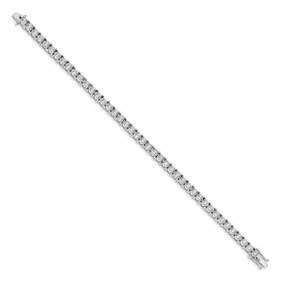 14k White Gold Illusion Setting Bracelet-Mtg Only, No Dias