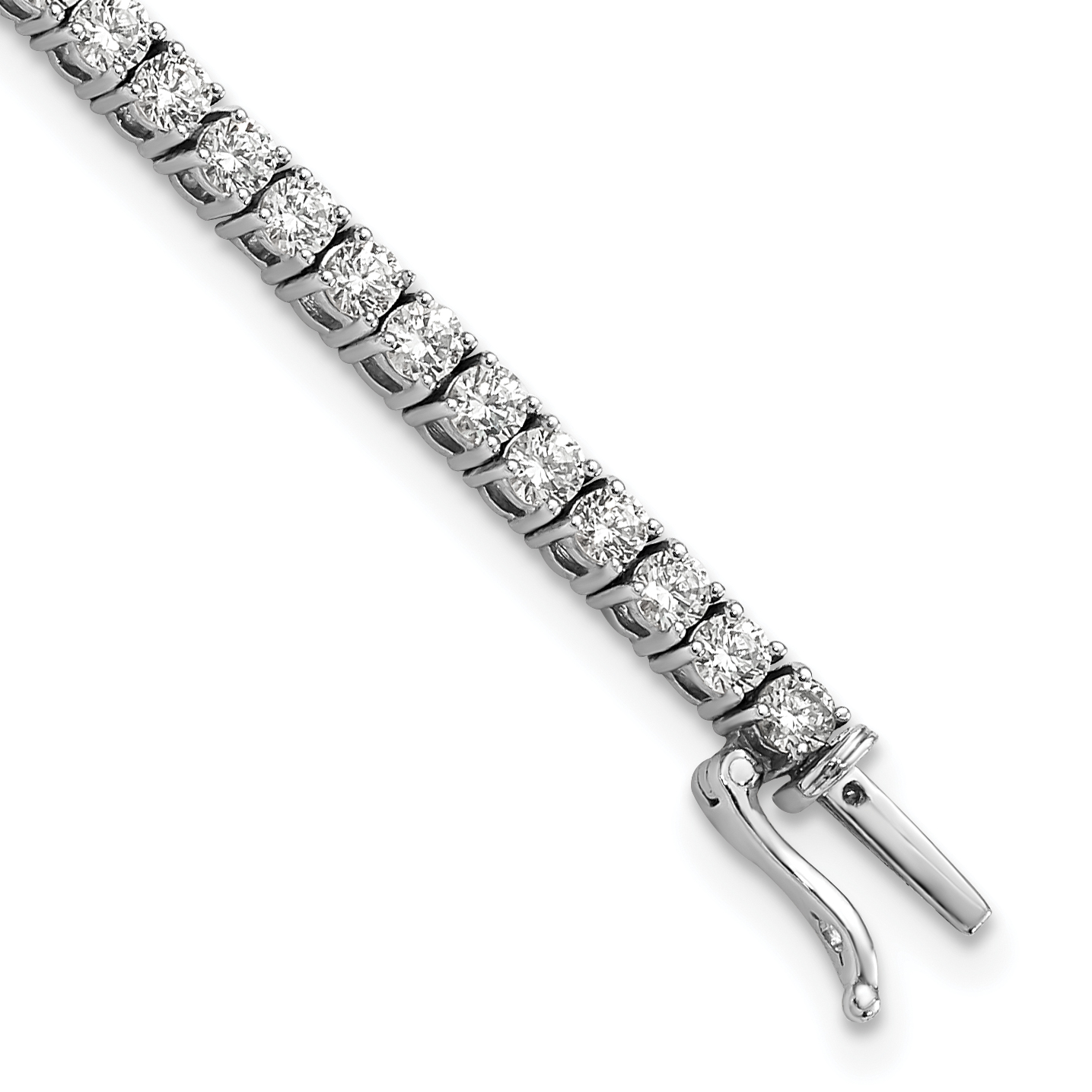 14k 4 3/8 carat Lab Grown Diamond VS/SI+ G+ 7.5 inch Tennis Bracelet (BM7919-400-WLG)