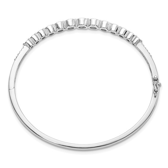 Hinged Lab Grown Diamond Bangles