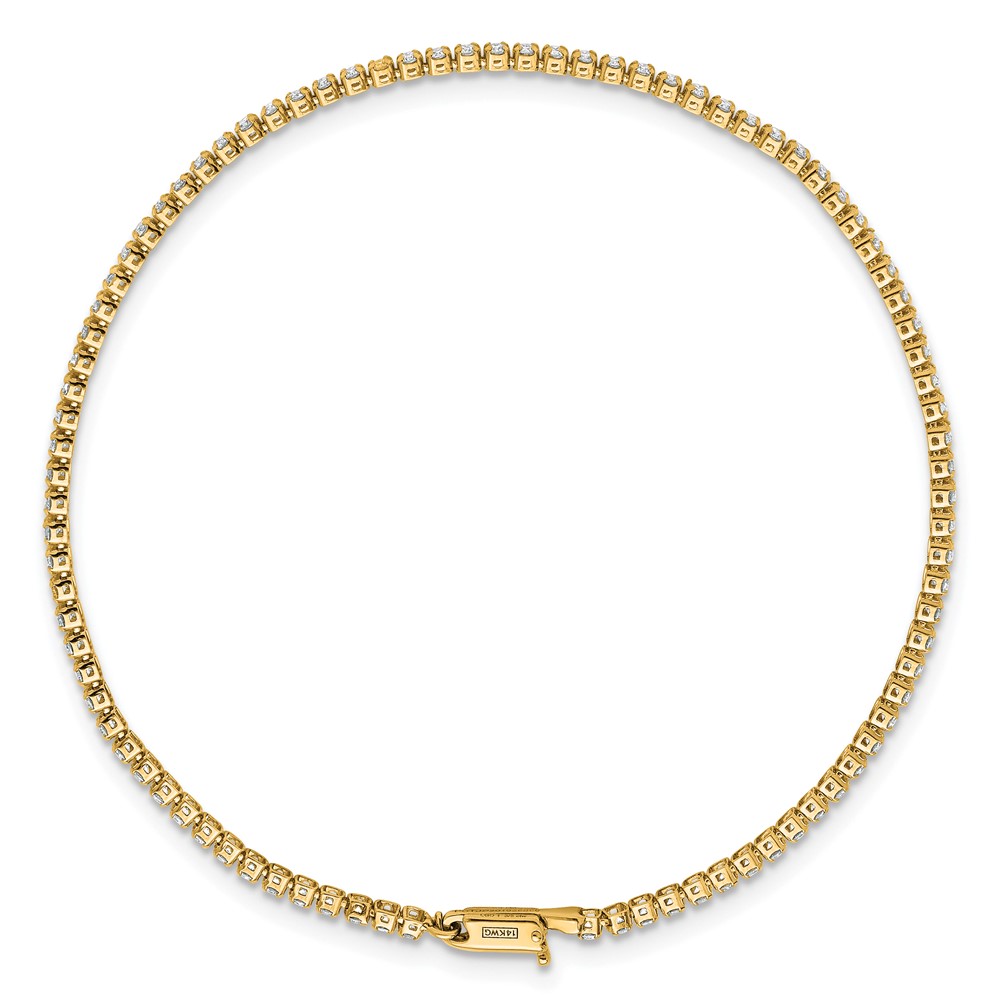 14k 1 1/3 carat Lab Grown Diamond VS/SI+ G+ 7 inch Tennis Bracelet (BM9157-132-LG)