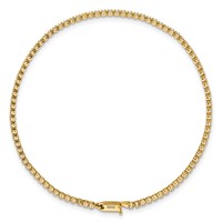 14K Yellow Gold 1.33 Carat Lab Grown Diamond VS SI+ G+ Complete Tennis Bracelet, 7" view 4