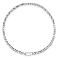 14K White Gold 2.12 Carat Lab Grown Diamond VS SI+ G+ Complete Round Tennis Bracelet view 4