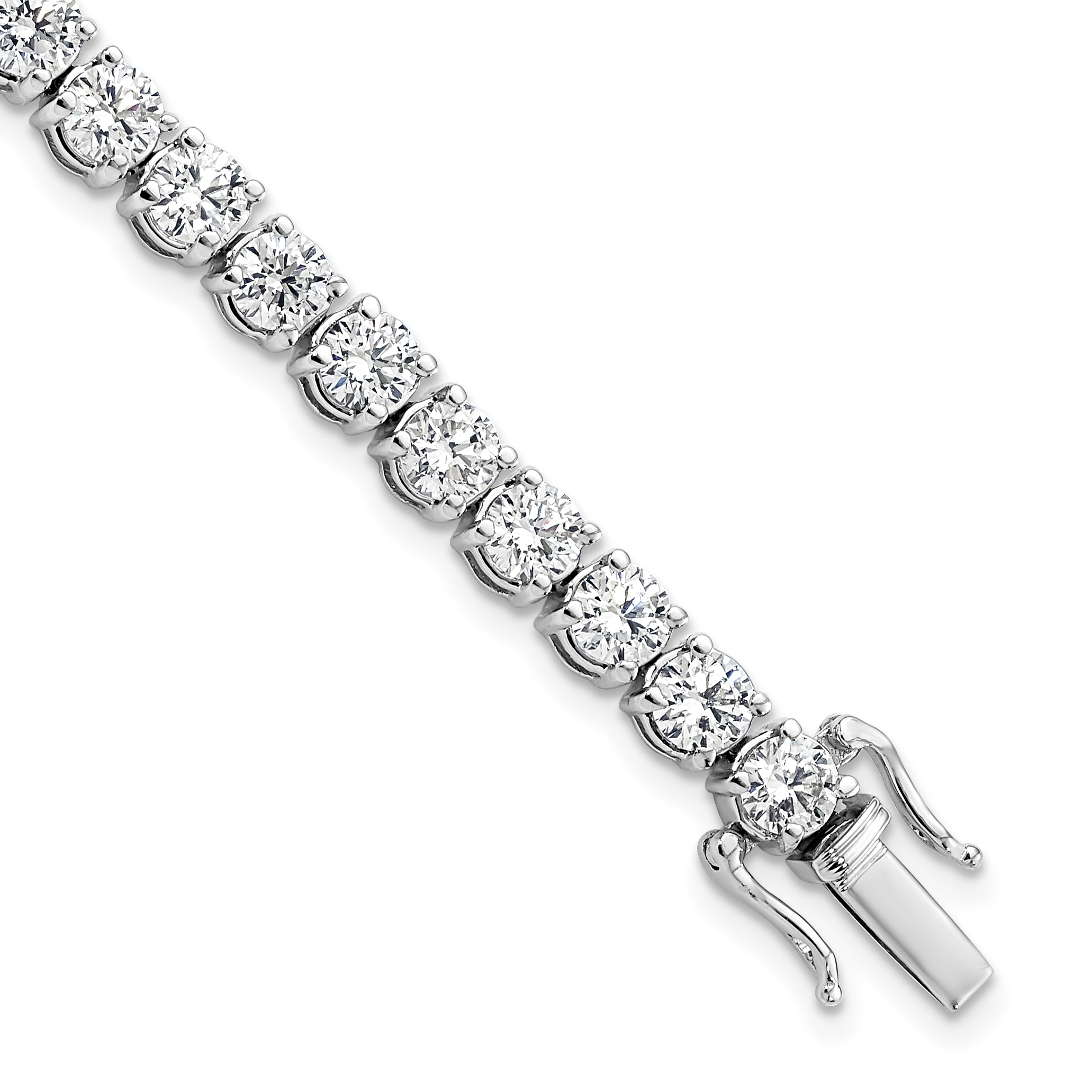 14K White Gold VS/SI+ G+ Lab Grown Diamond Tennis Bracelet (BM9633-1135-WLG)