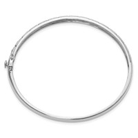 True Origin 14K White Gold 0.50 Carat Lab Grown Diamond VS+ F+ Complete Bangle, 6.75" view 2