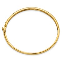 True Origin 14K Yellow Gold 0.50 Carat Lab Grown Diamond VS+ F+ Complete Bangle, 6.75" view 2