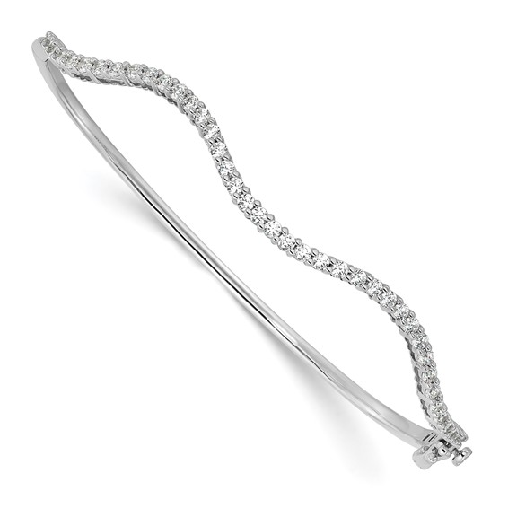 True Origin Lab Grown Diamond Wavy Bangles