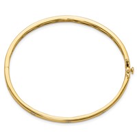 True Origin 14K Yellow Gold 0.75 Carat Lab Grown Diamond VS+ F+ Complete Bangle, 6.75" view 2