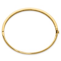 True Origin 14K Yellow Gold 0.75 Carat Lab Grown Diamond VS+ F+ Complete Bangle, 6.75" view 2