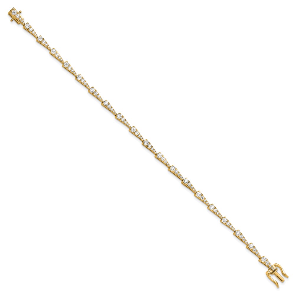True Origin 14k 2 1/5 carat Lab Grown Diamond VS D E F 7 inch Fancy Bracelet (BM9960-220-YLD)