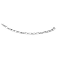 True Origin 14K White Gold 0.50 Carat Lab Grown Diamond VS+ F+ Complete Link Bracelet, 7" view 5