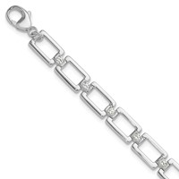 True Origin 14K White Gold 0.50 Carat Lab Grown Diamond VS+ F+ Complete Link Bracelet, 7" view 1