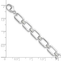 True Origin 14K White Gold 0.50 Carat Lab Grown Diamond VS+ F+ Complete Link Bracelet, 7" view 4