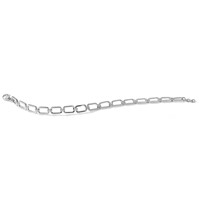 True Origin 14K White Gold 0.50 Carat Lab Grown Diamond VS+ F+ Complete Link Bracelet, 7" view 5