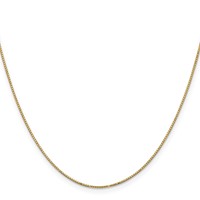 14K.9mm Yellow Gold Box Chain with Spring Ring Clasp, 14" view 2
