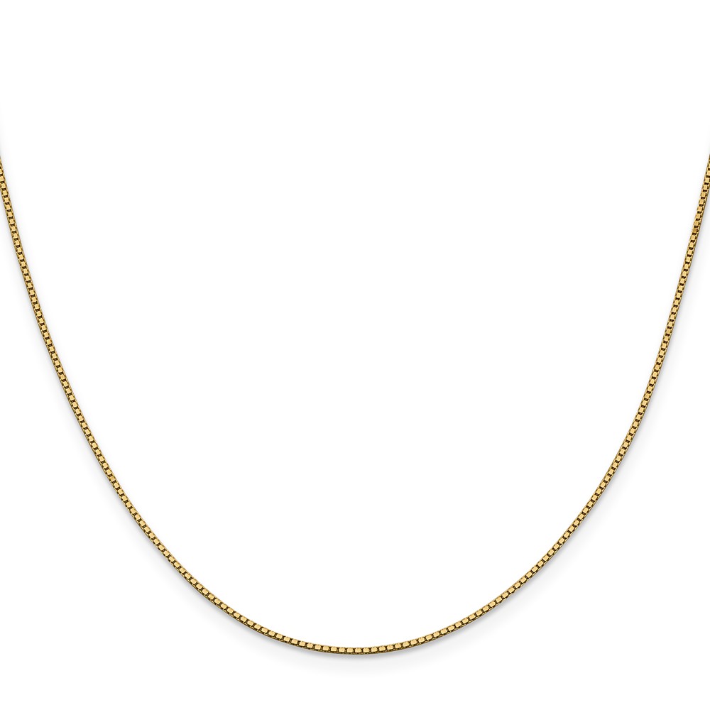 14K 18 inch .95mm Box with Lobster Clasp Chain (BOX095-18)