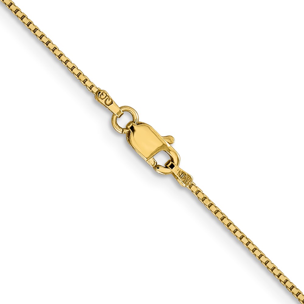 14K 18 inch .95mm Box with Lobster Clasp Chain (BOX095-18)