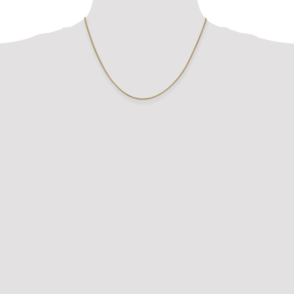 14K 18 inch .95mm Box with Lobster Clasp Chain (BOX095-18)