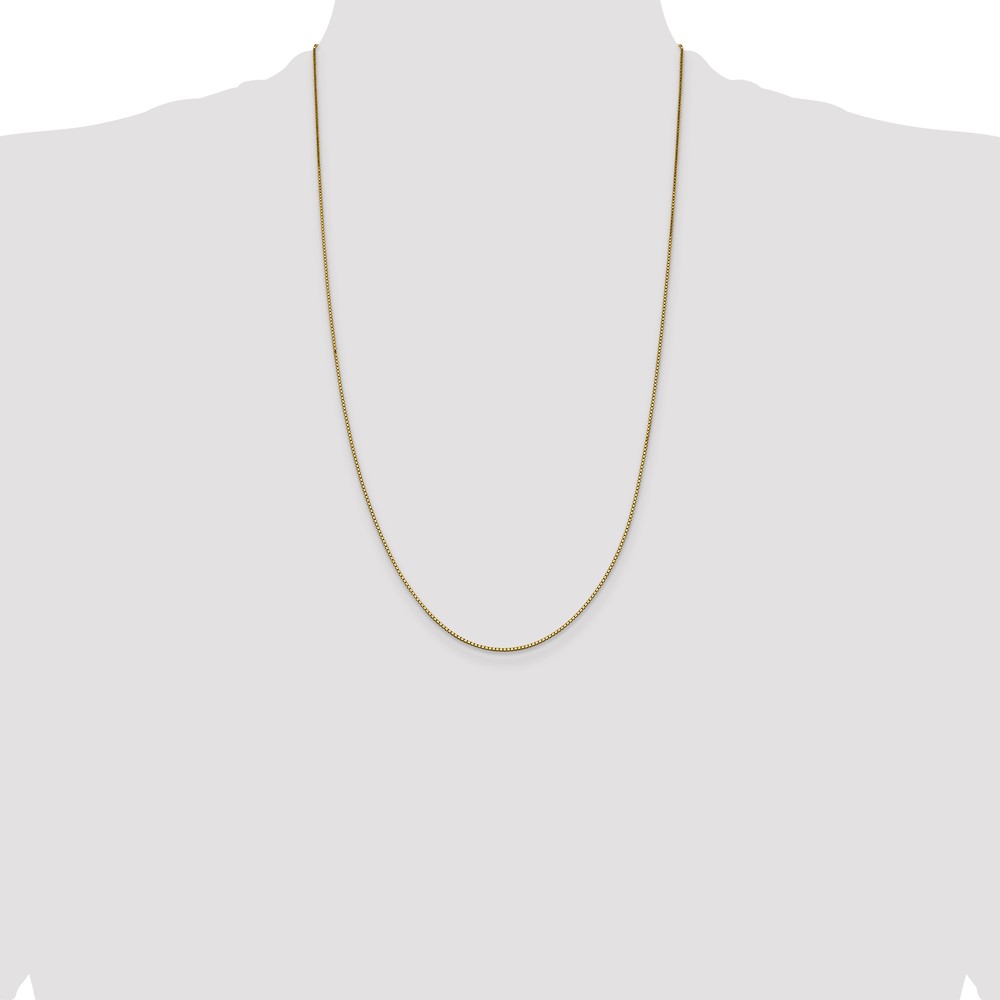 14K 26 inch .95mm Box with Lobster Clasp Chain (BOX095-26)