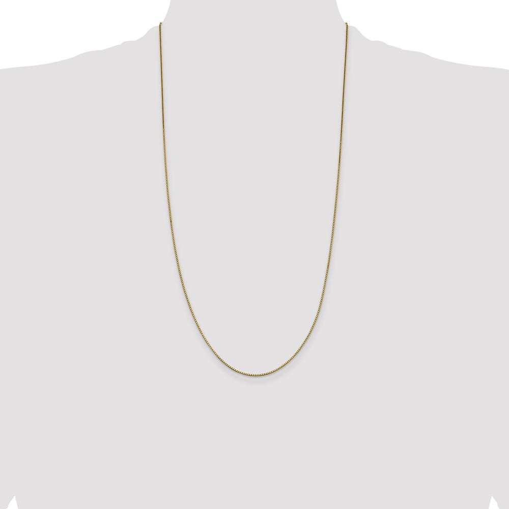 14K 28 inch .95mm Box with Lobster Clasp Chain (BOX095-28)