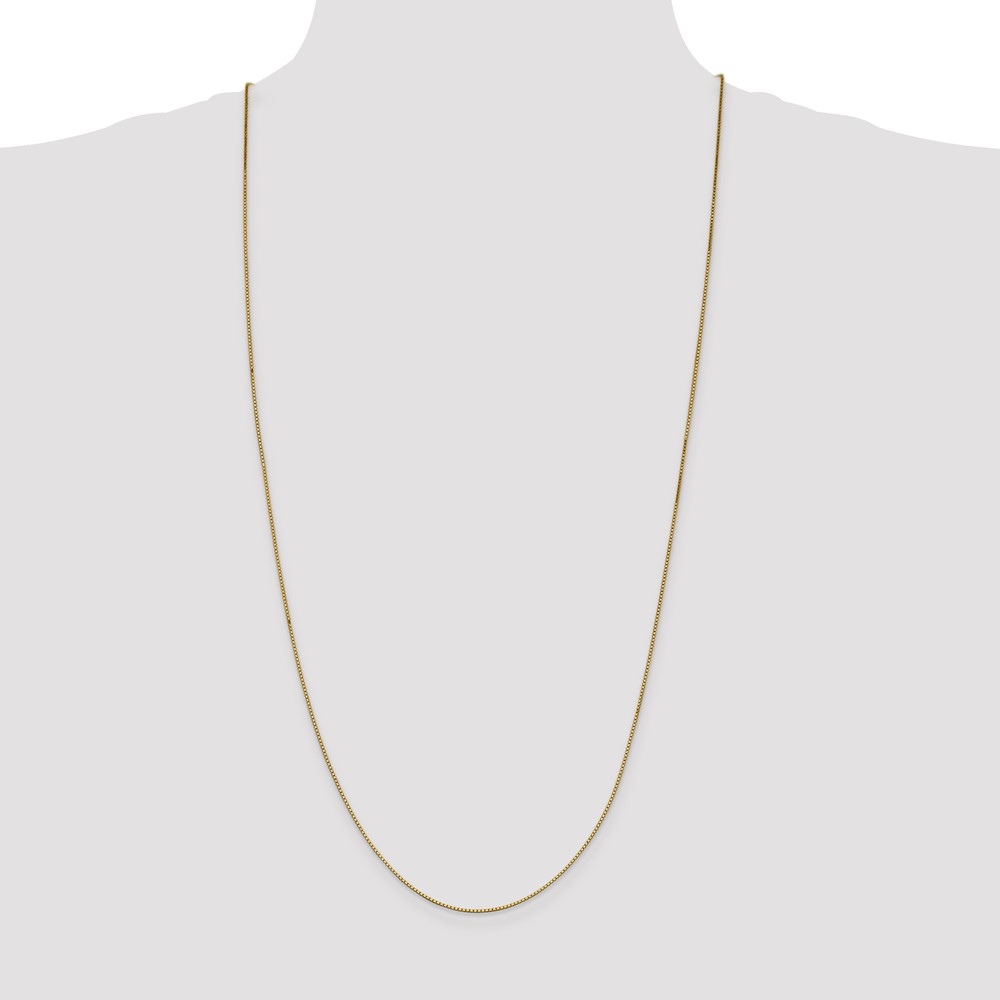 14K 30 inch .95mm Box with Lobster Clasp Chain (BOX095-30)
