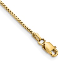 14K .95mm Yellow Gold Box Bracelet with Lobster Clasp - 7in view 1