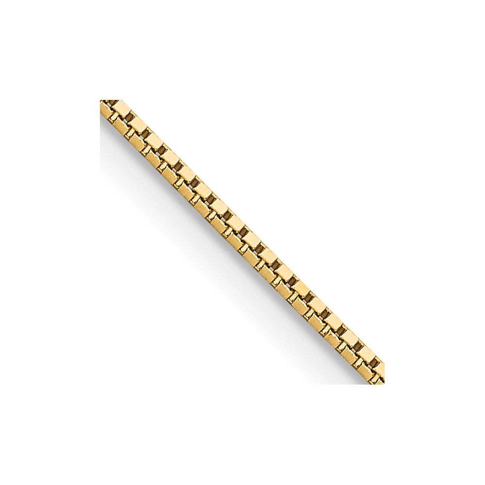14K 22 inch .95mm Box with Lobster Clasp Chain (BOX095-22)